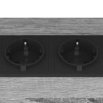 vidaXL Cabinet de chevet 2 Pièces Gris Sonoma 38 x 30 x 48 cm