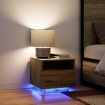 vidaXL Cabinet de chevet 2 Pièces Chêne artisanal 40 x 39 x 37 cm