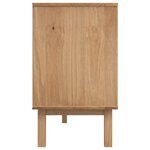 vidaXL Buffet OTTA Marron et gris 114x43x73 5 cm Bois massif pin