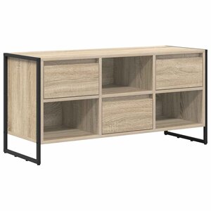 vidaXL Meuble TV Sonoma 100 x 36 x 49 5 cm Bois d'ingénierie