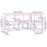 vidaXL Ensemble de canapés d'extérieur 4 pc Blanc et anthracite