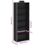 vidaXL Étagères suspendues de rangement 2 Pièces 6 niveaux Tissu