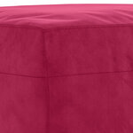 vidaXL Banc Rouge bordeaux 70x35x41 cm Velours