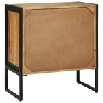 vidaXL Buffet Marron 70 x 35 x 75 cm Bois d'acacia massif