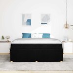 vidaXL Cadre de lit Autre Noir 180 x 200 cm tissu