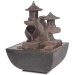 vidaXL Fontaine d'intérieur avec lampe LED Polyrésine