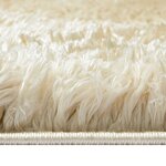 Vidaxl tapis shaggy à poils hauts beige 100x200 cm 50 mm
