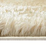 vidaXL Tapis shaggy à poils hauts Beige 100x200 cm 50 mm