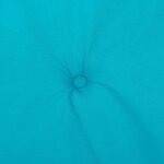 vidaXL Coussins de chaise à dossier haut lot de 6 turquoise tissu