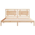 vidaXL Cadre de lit extra long sans matelas 200x220 cm bois massif