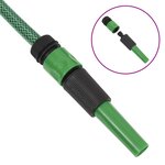 vidaXL Tuyau d'arrosage avec jeu de raccords vert 0 5" 100 m PVC