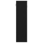 vidaXL Armoire à miroir de salle de bain chêne noir bois ingénierie