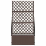 vidaXL Jardinière Marron 70 x 30 x 135 cm Métal