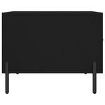 vidaXL Tables basses 2 Pièces noir 50x50x40 cm bois d'ingénierie