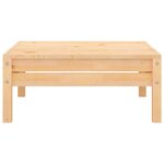 vidaXL Repose-pied de jardin Bois de pin massif