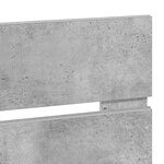 vidaXL Tête de lit Gris béton 120 cm Bois d'ingénierie