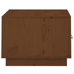 vidaXL Table basse Marron miel 80x50x35 cm Bois massif de pin