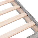 vidaXL Cadre de lit sonoma gris 90x190 cm bois d'ingénierie