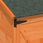 vidaXL Abri de jardin Marron 59 5 x 56 x 113 5 cm Bois de Sapin Massif