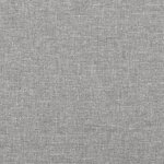 vidaXL Tête de lit avec oreilles Gris clair 103x23x78/88 cm Tissu