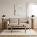 vidaXL Support de Plante 2 pièces Chêne artisanal 40 x 40 x 80 cm