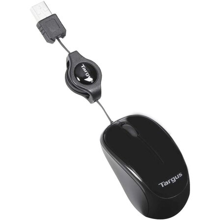 Souris optique USB Compacte avec cordon rétractable Noir/Gris TARGUS