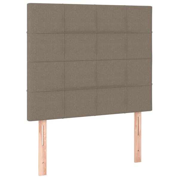 vidaXL Tête de lit Taupe 100x5x118/128 cm Tissu