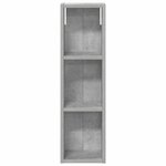 vidaXL Armoire murale de salle de bain Gris Béton 20 x 14 x 70 cm