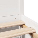 vidaXL Cadre de lit sans matelas blanc 90x190 cm bois de pin massif