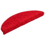 vidaXL Tapis d'escalier 30 Pièces rouge 56x17x3 cm