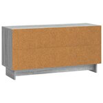 vidaXL Meuble TV Sonoma gris 99 x 34 5 x 50 cm Bois d'ingénierie