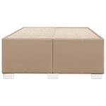 vidaXL Cadre de lit sans matelas cappuccino 120x190 cm similicuir
