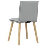 vidaXL Chaises à manger lot de 6 gris clair tissu