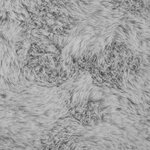 vidaXL Tapis en Fourrure Synthétique de Lapin Olite Gris 80 x 250 cm