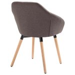 vidaXL Chaises à manger lot de 4 taupe tissu