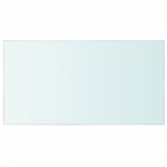 vidaXL Panneaux d'étagère 2 Pièces Verre Transparent 40 x 25 cm