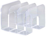 Porte-revues TREND plastique 3 compartiments (L)215 x (P)210 x (H)165 mm Cristal DURABLE