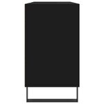 vidaXL Armoire de salle de bain noir 80x33x60 cm bois d'ingénierie