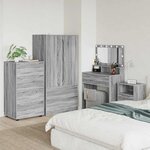 vidaXL Armoires de rangement 2 Pièces Gris Sonoma 60 x 48 x 105 cm