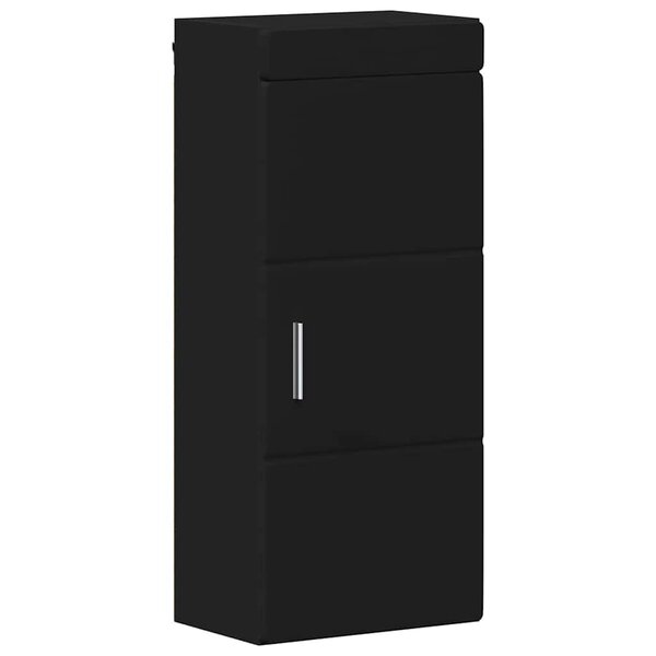 vidaXL Armoire murale de salle de bain TULUM Noir 37 x 24 5 x 86 cm