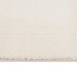 vidaXL Tapis shaggy crème blanc 120x183 cm polyester