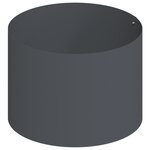 vidaXL Pot de fleurs en métal Acier/anthracite Acier Grand Durable