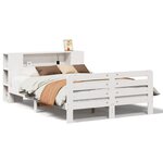 vidaXL Cadre de lit sans matelas blanc 150x200 cm bois de pin massif