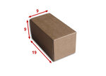 Lot de 100 boîtes carton (n°6) format 190x90x90 mm