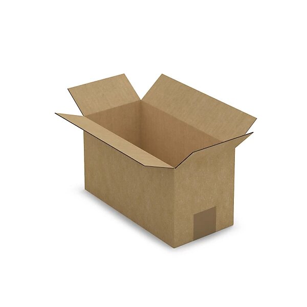 Caisse carton brune simple cannelure raja 27x13x14 5 cm (lot de 25)