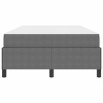 vidaXL Cadre de lit avec matelas Gris clair 120 x 190 cm tissu