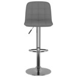 vidaXL Tabourets de bar lot de 2 gris clair tissu
