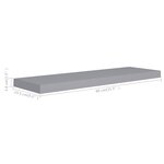 vidaXL Étagères murales flottantes 2 Pièces gris 80x23 5x3 8 cm MDF