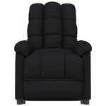 vidaXL Fauteuil électrique de massage Noir Tissu