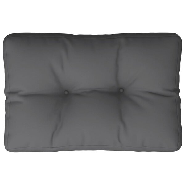 vidaXL Coussin de palette anthracite 50x40x12 cm tissu